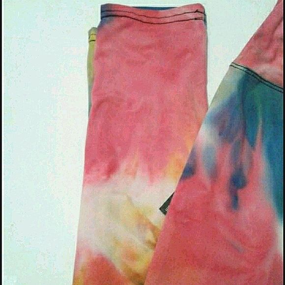 Color 5 Colorful Tie Dye High Waist Soft Comfy Athletic Leggings - Picture 2 of 6